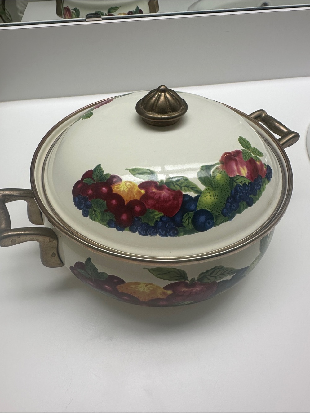 Vintage Lincoware Ceramic Dish with Lid (NWOT)